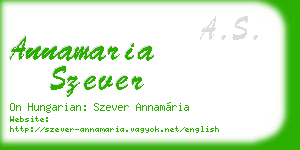 annamaria szever business card
